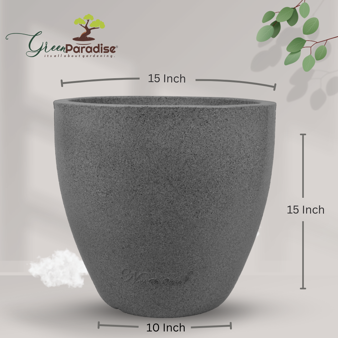 Green Paradise® P CUP Round Roto Molded High Quality Premium Planter