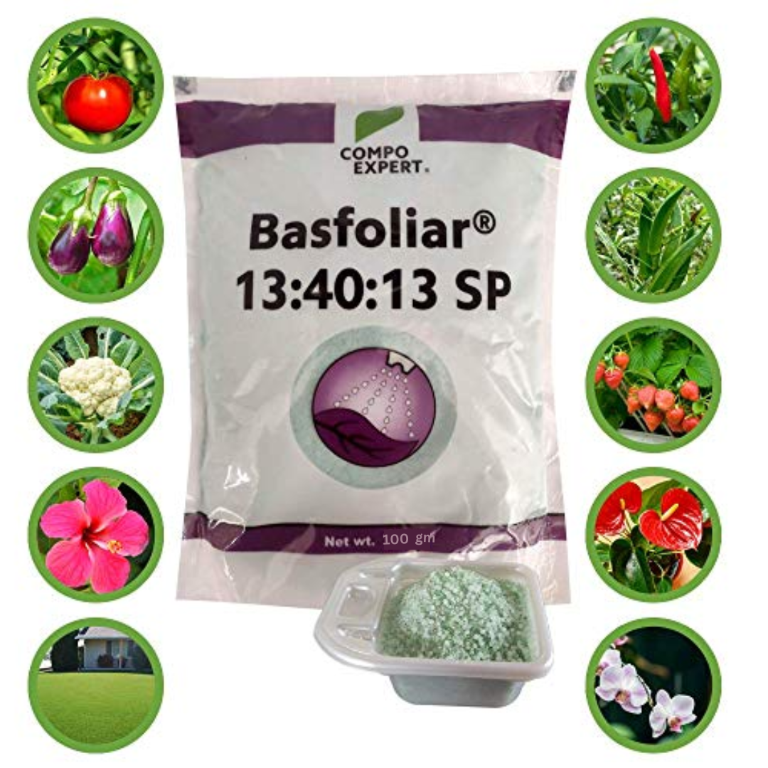 Basfoliar 13:40:13 NPK For Home Garden & Plants-The Ultimate Plant Nutrition Solution (100 gm)