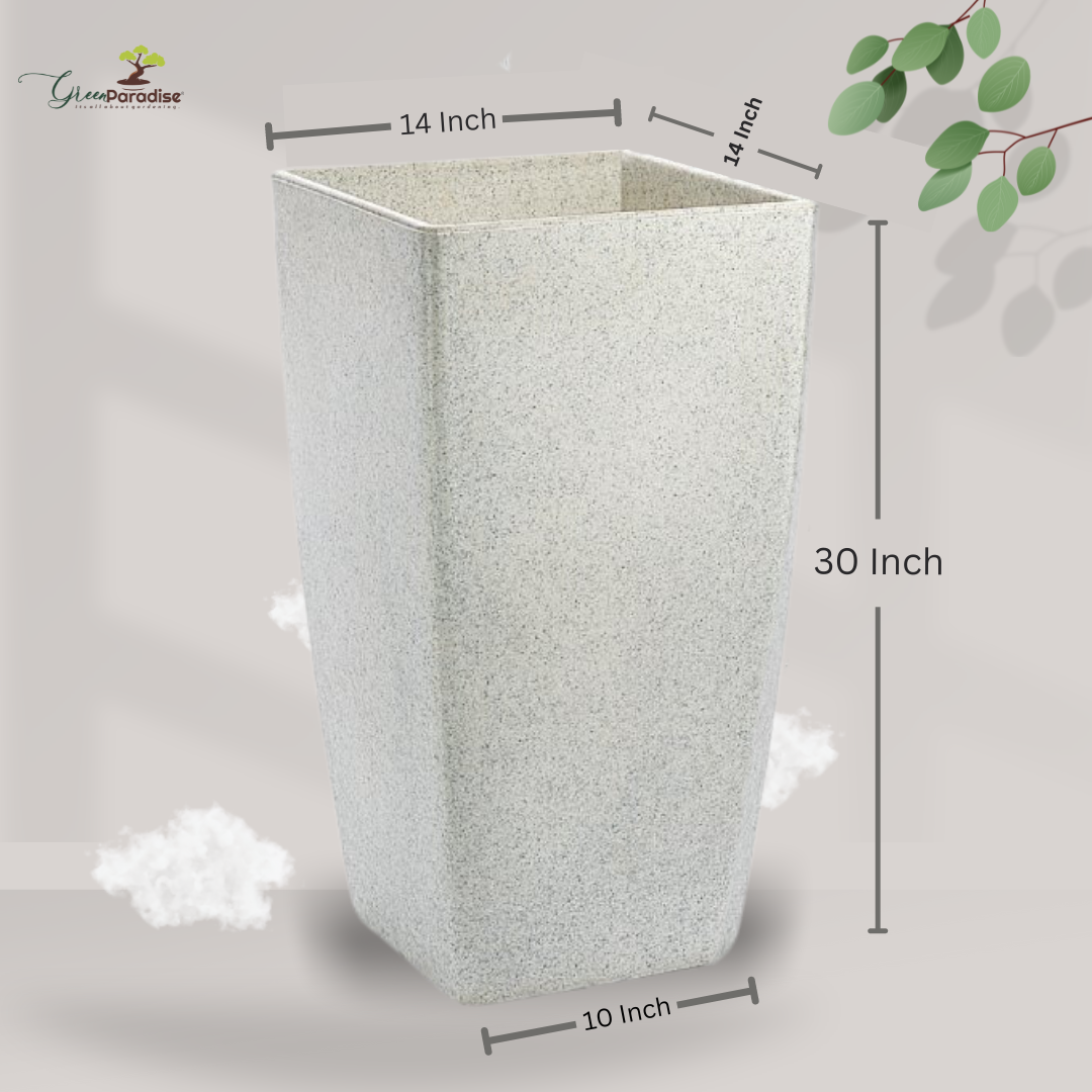 Green Paradise® Livo 30 Square Roto Molded High Qaulity Premium Planter