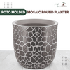 Green Paradise® Mosaic Round Roto Molded High Qaulity Premium Planter