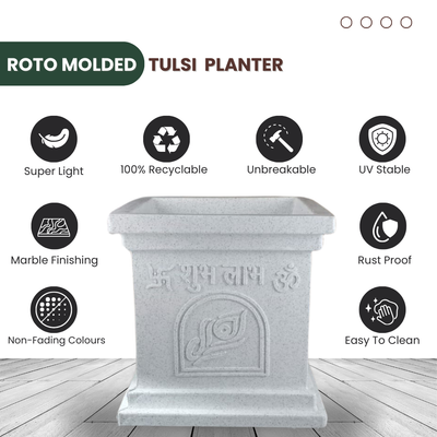 Green Paradise® Tulsi Roto Molded High Qaulity Premium Planter