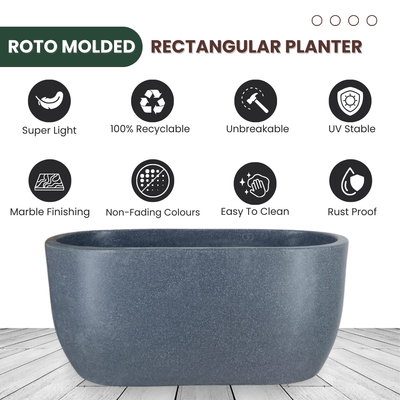 Green Paradise® Rectangular Roto Molded High Qaulity Planter