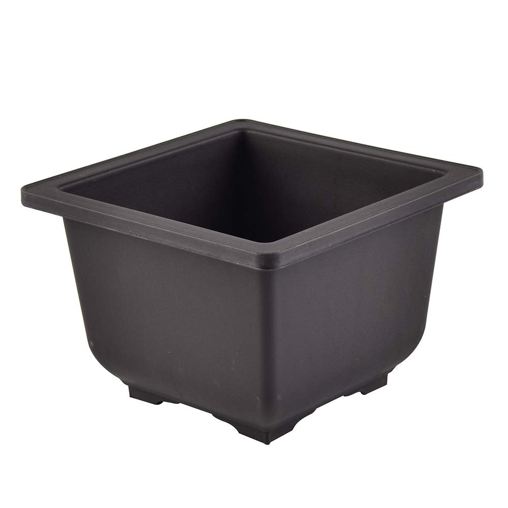 Bonsai Pots square 14cm (Brown) (Pack of 8) (L & W)) x 9.5cm(H)ideal for bonsai trees,succulents and adeniums