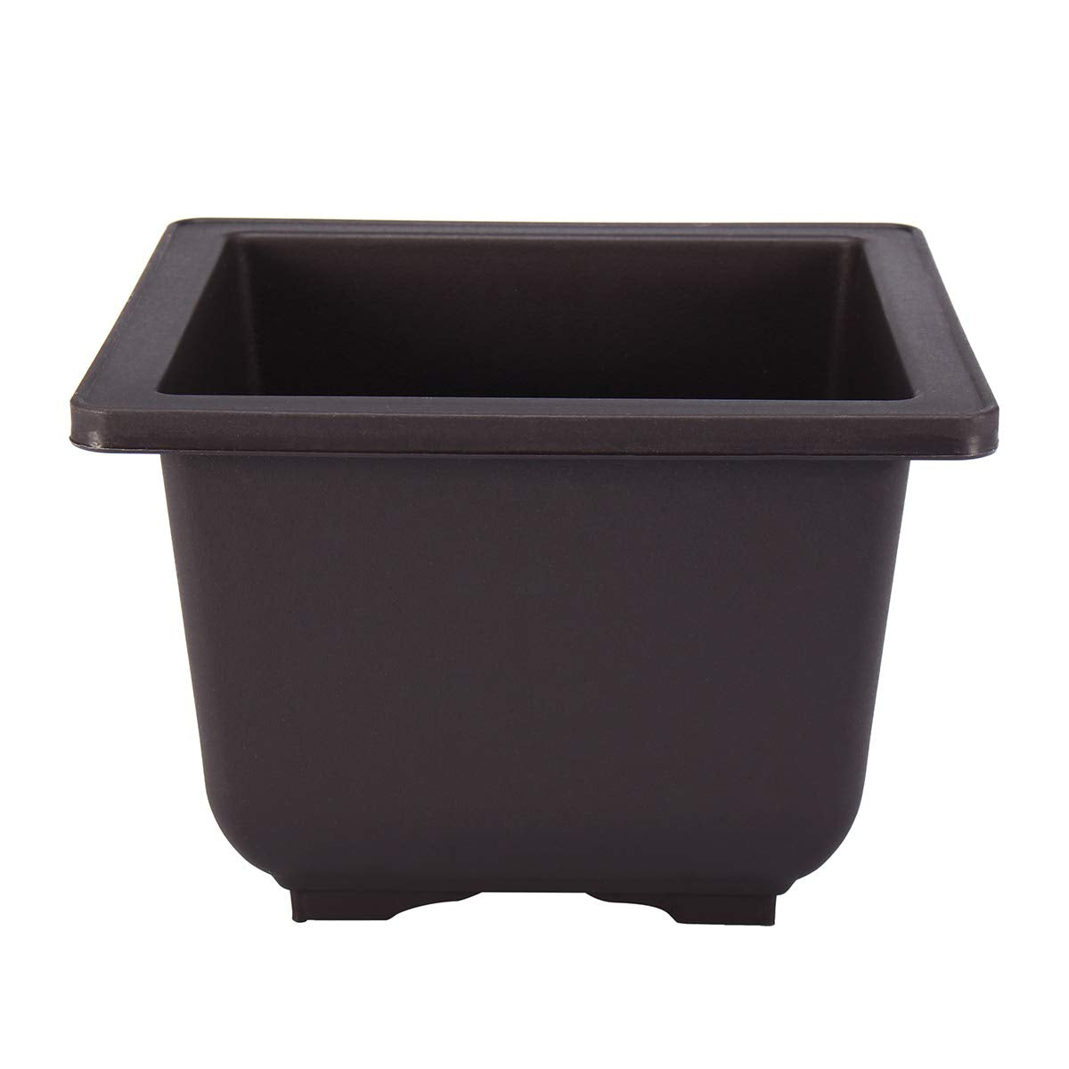 Bonsai Pots square 20 cm (Brown) (Pack of 5) (L & W)) x 13.5 cm(H) ideal for bonsai trees,succulents and adeniums