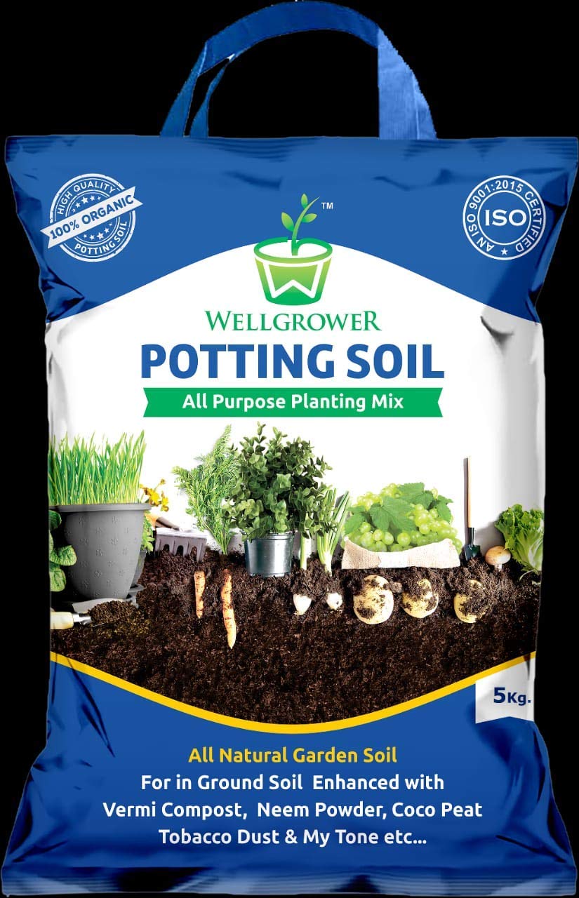 Enriched Organic Potting Soil Mix 5 Kg wit Required Organic Fertilizers for Plants