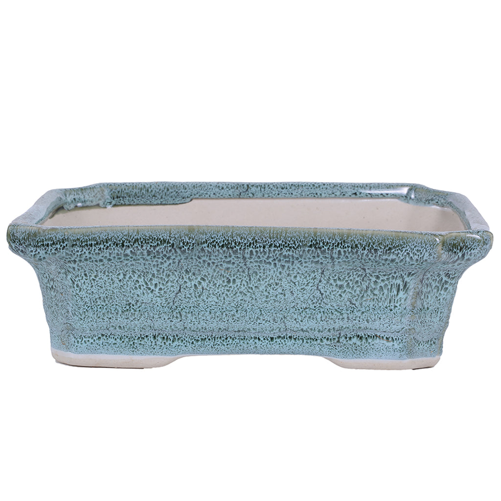 Ceramic Pot Size 10'' Rectangle Shape for Bonsai Trees Succulents Fairy Gardens and Miniature Gardens Bonsai Planter