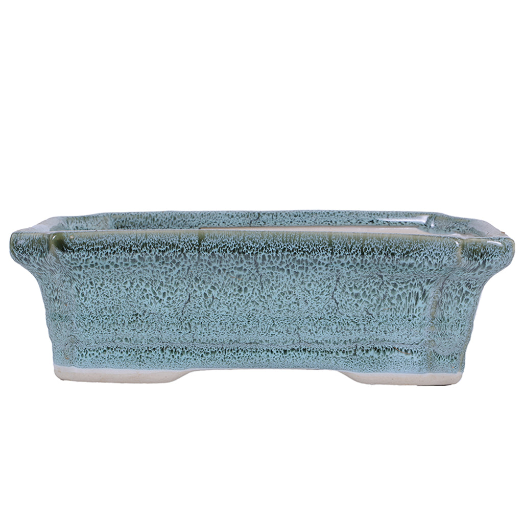 Ceramic Pot Size 10'' Rectangle Shape for Bonsai Trees Succulents Fairy Gardens and Miniature Gardens Bonsai Planter
