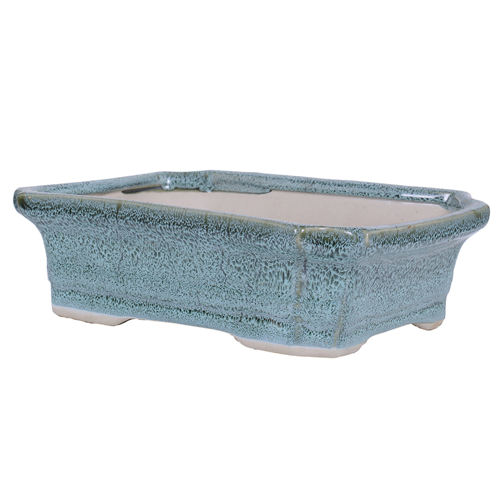 Ceramic Pot Size 10'' Rectangle Shape for Bonsai Trees Succulents Fairy Gardens and Miniature Gardens Bonsai Planter