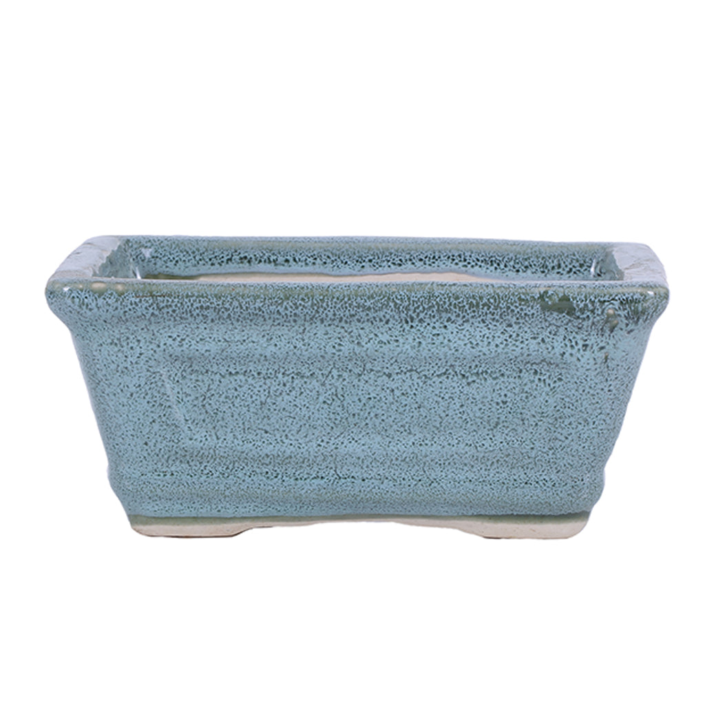 Ceramic Pot Size 6'' Rectangle Shape for Bonsai Trees Succulents Fairy Gardens and Miniature Gardens Bonsai Planter