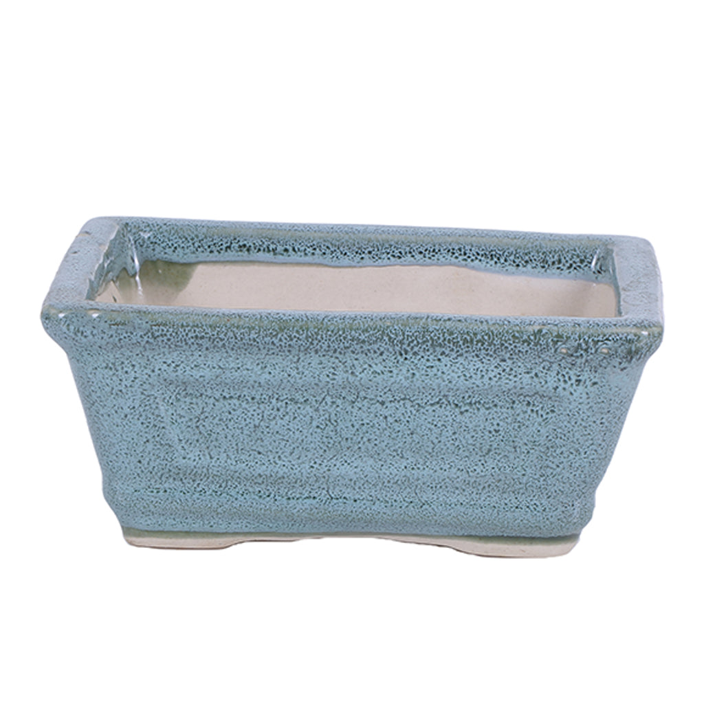 Ceramic Pot Size 6'' Rectangle Shape for Bonsai Trees Succulents Fairy Gardens and Miniature Gardens Bonsai Planter