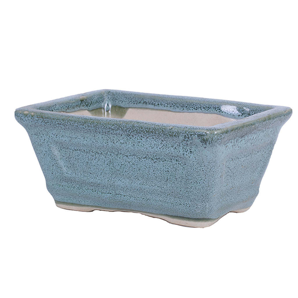 Ceramic Pot Size 6'' Rectangle Shape for Bonsai Trees Succulents Fairy Gardens and Miniature Gardens Bonsai Planter
