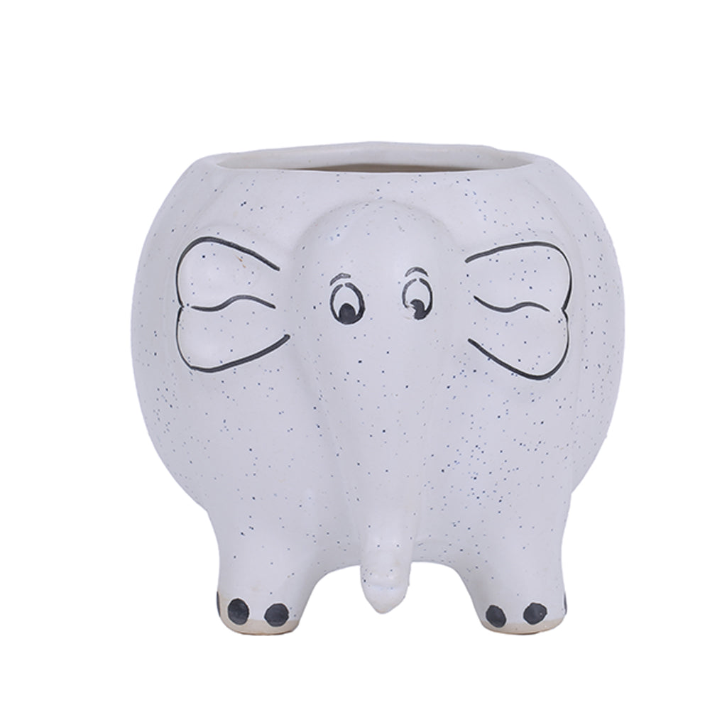 Elephant Ceramic Pot for Indoor/Outdoor/Home/Office Tabletop Planters