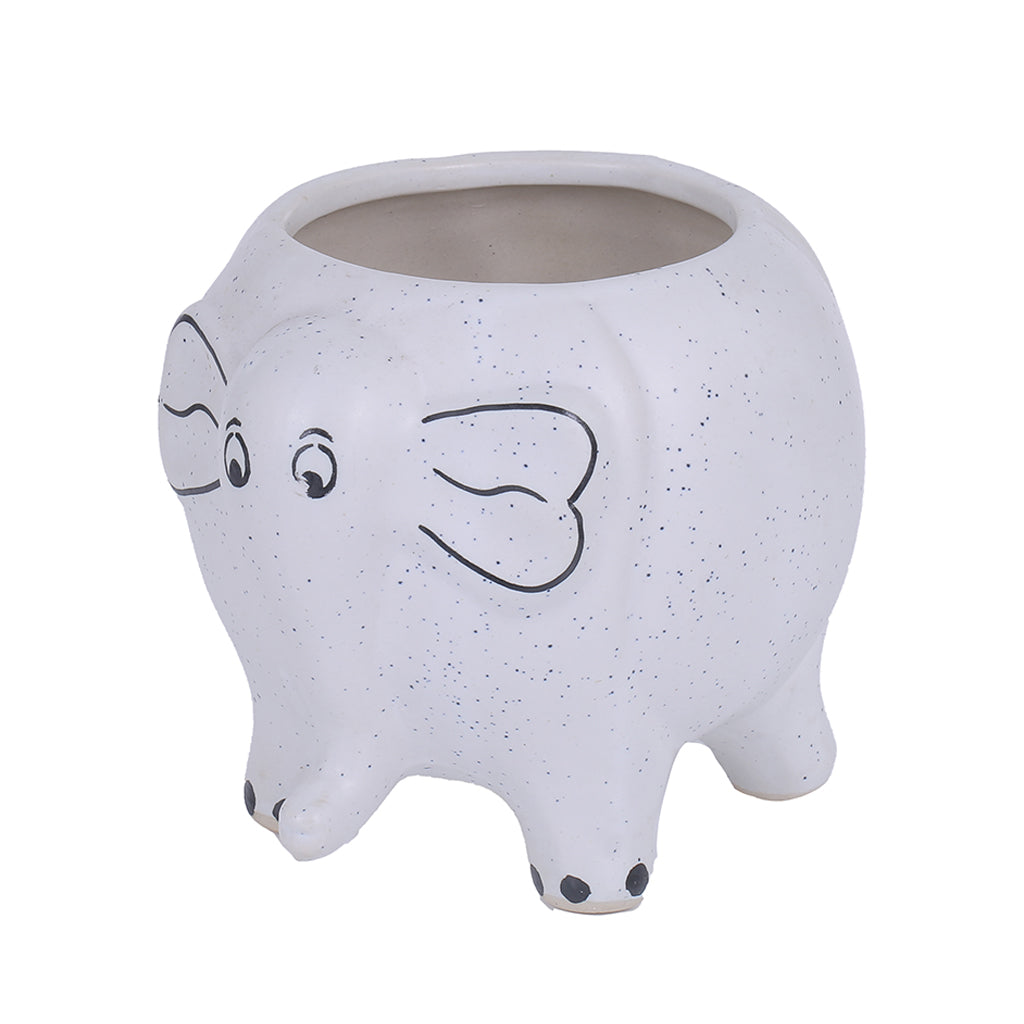 Elephant Ceramic Pot for Indoor/Outdoor/Home/Office Tabletop Planters