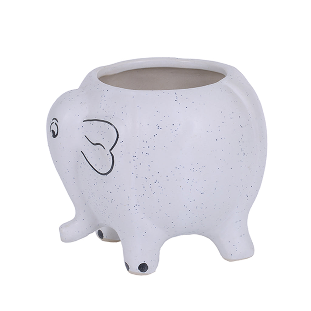 Elephant Ceramic Pot for Indoor/Outdoor/Home/Office Tabletop Planters