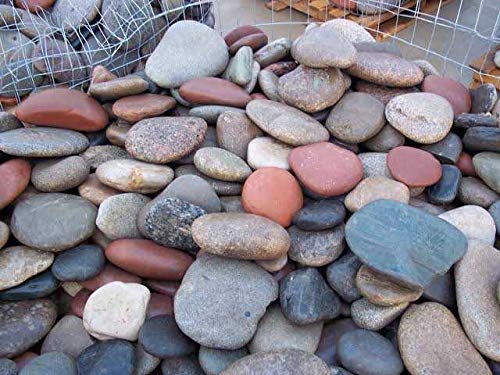 River Stone Pebbles Natural Polished Mix Colored Beautiful Pebbles 5 kg Pack Pebbles Size 4-6 inches for Garden Decor Aquarium AndStone Painting Art