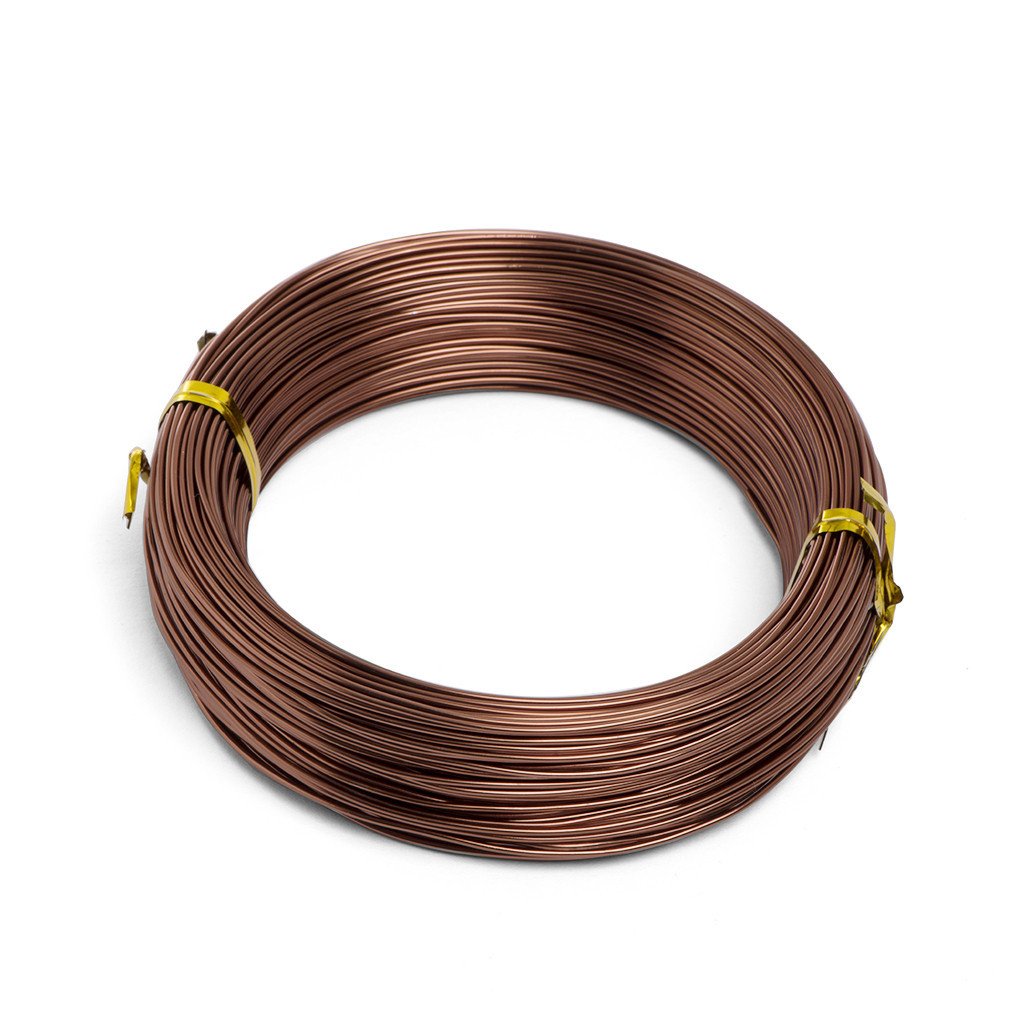 Bonsai Training Wire 5 Sizes Set Anodized Aluminum 1.0mm, 1.5mm, 2.0mm, 2.5mm, 3.0mm (500 Feet Total) (5 Sizes, Brown)
