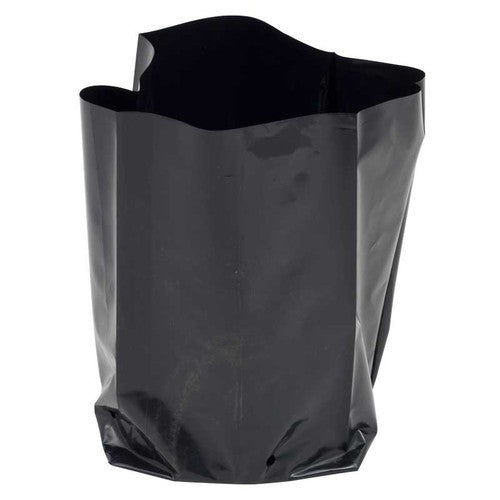 Grow Bags UV Protected Plastic Poly Grow Bags Plant Nursery Bags, 6x8 inch (Black) - Pack 50