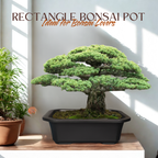 Green Paradise® Premium Rectangular Bonsai Pot Durable Plastic 40cm pot