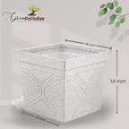 Green Paradise® Squ16 Roto Molded High Qaulity Premium Planter
