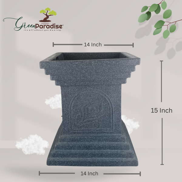 Green Paradise® Temple Base Roto Molded Tulsi High Qaulity Premium Planter