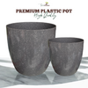 Green Paradise® Premium Grey Plastic Pot – Elegant Indoor & Outdoor Planter for your garden