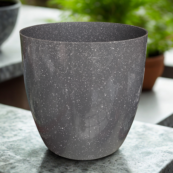 Green Paradise® Premium Grey Plastic Pot – Elegant Indoor & Outdoor Planter for your garden