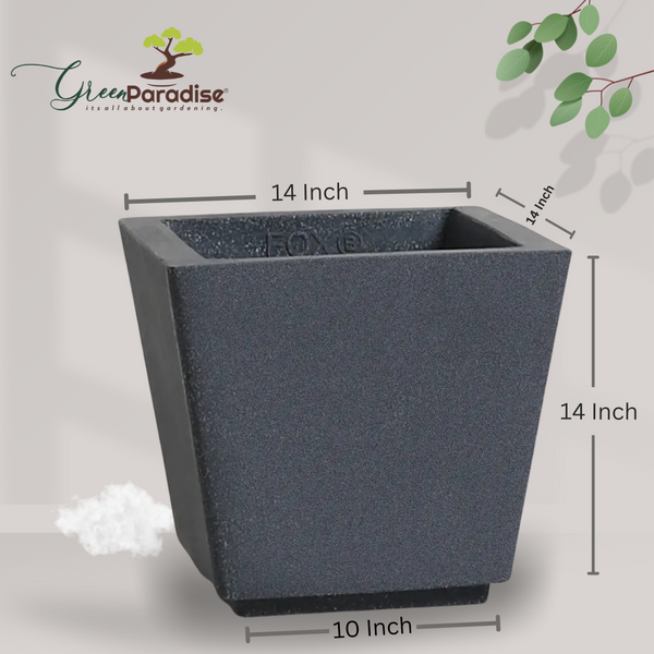 Green Paradise® Square Roto Molded High Qaulity Premium Planter