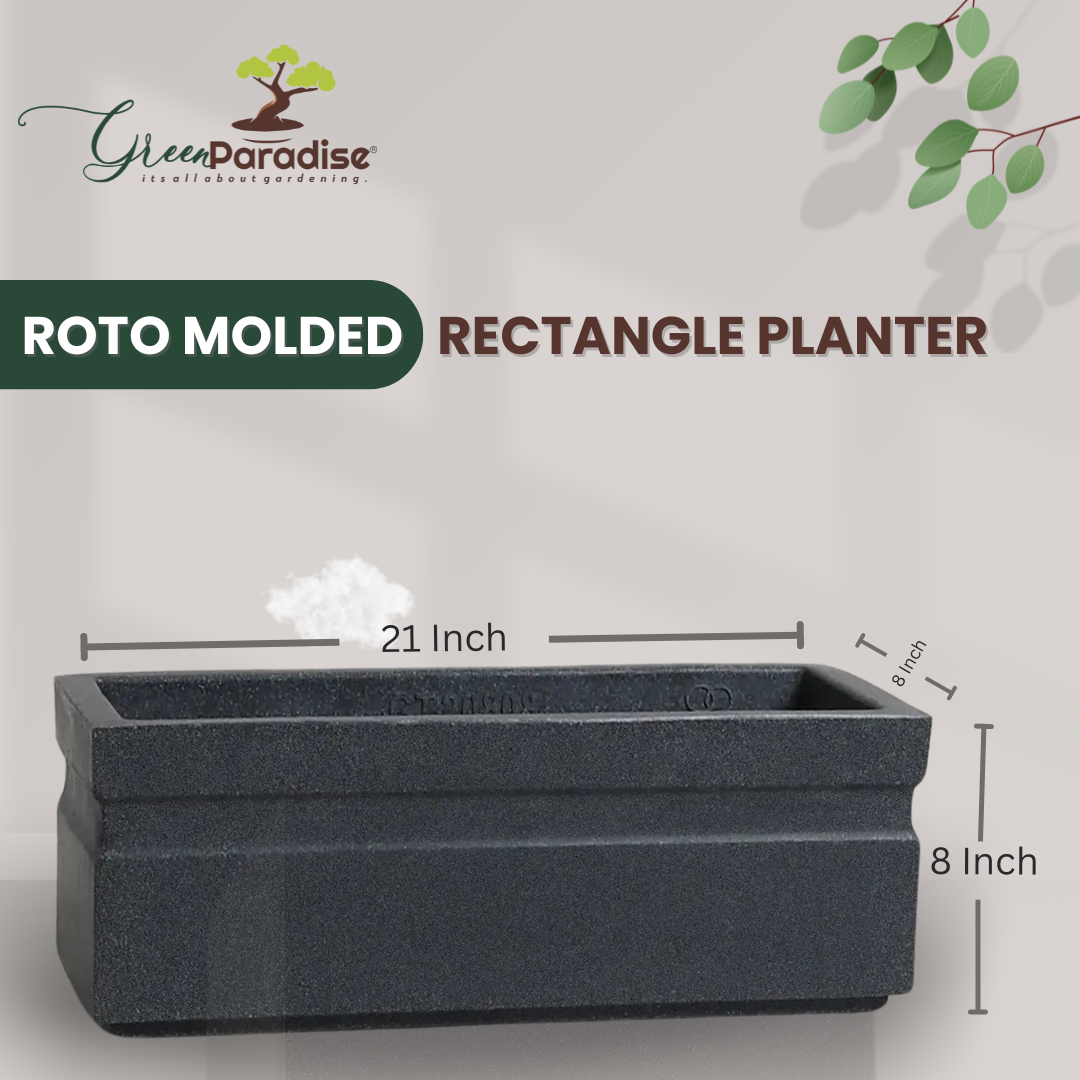 Green Paradise® Rectangle Roto Molded High Qaulity Planter
