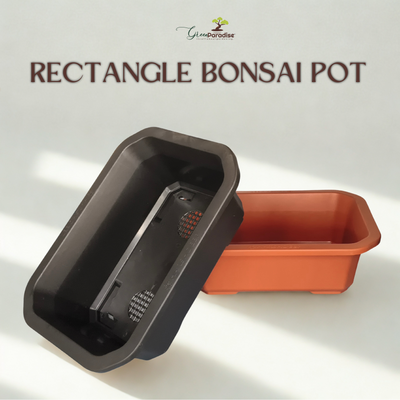 Green Paradise® Premium Rectangular Bonsai Pot Durable Plastic 40cm pot