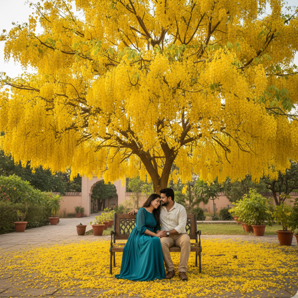 Cassia Fistula Live Plant Garmalo Tree Yellow Flowering Tree Live Sapling Plant In A Poly bag