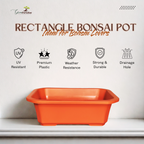Green Paradise® Premium Rectangular Bonsai Pot Durable Plastic 40cm pot