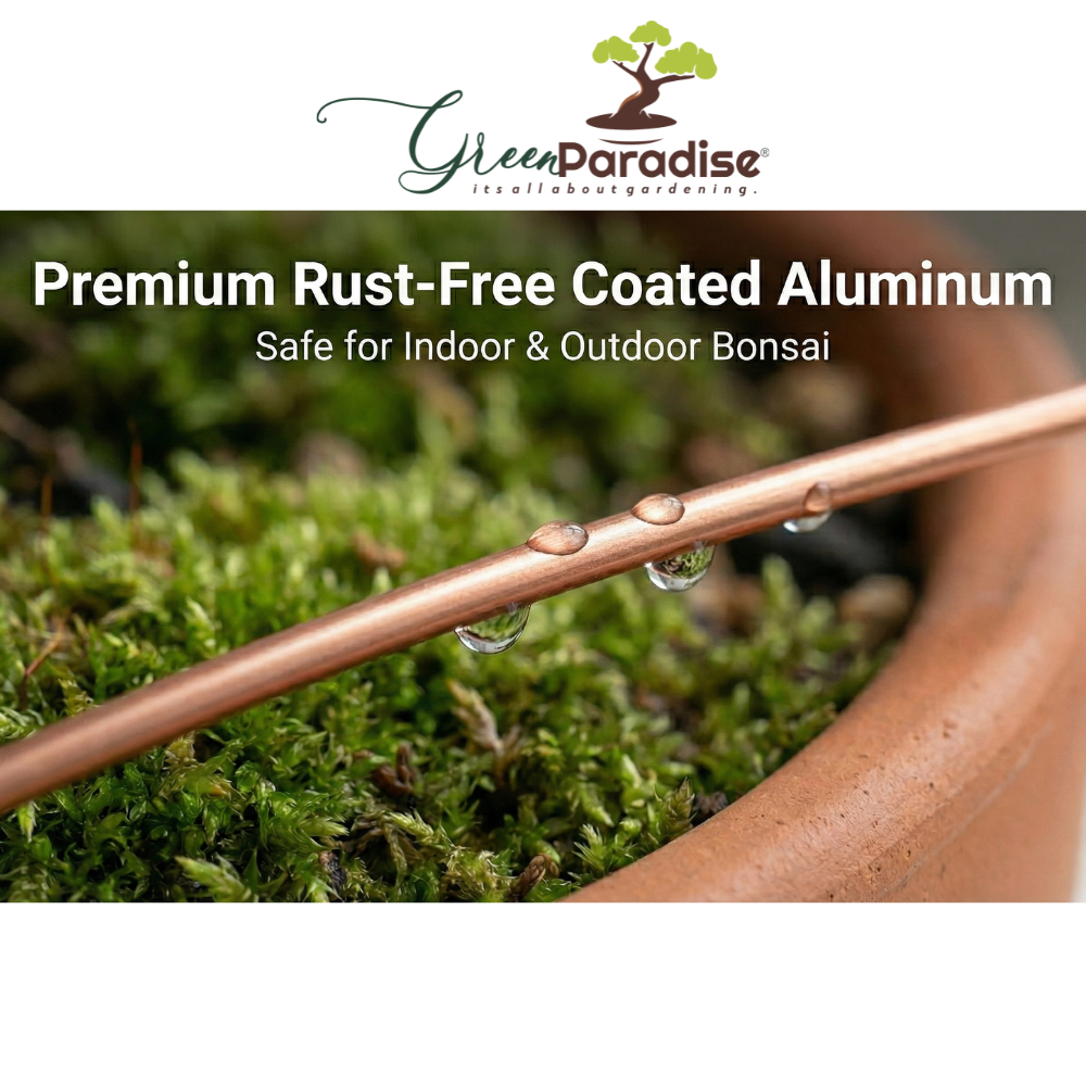 Bonsai Training Wires 2.0 mm  Aluminum Wires Set 300 feet Copper Color)