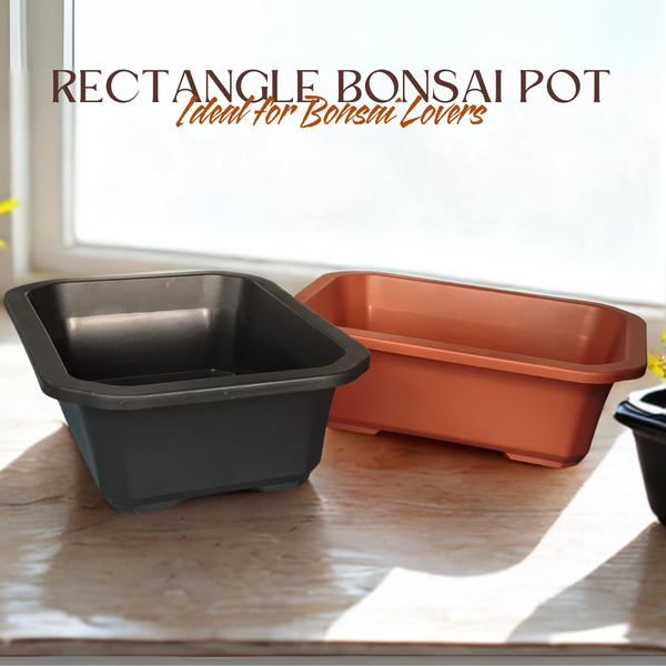 Green Paradise® Premium Rectangular Bonsai Pot Durable Plastic 40cm pot