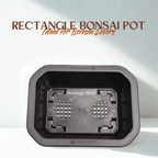 Green Paradise® Premium Black Rectangular Bonsai Pot Durable Plastic 21cm pot