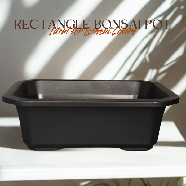 Green Paradise® Premium Rectangular Bonsai Pot Durable Plastic 40cm pot