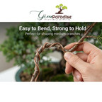 Bonsai Training Wires 2.0 mm  Aluminum Wires Set Copper Color)