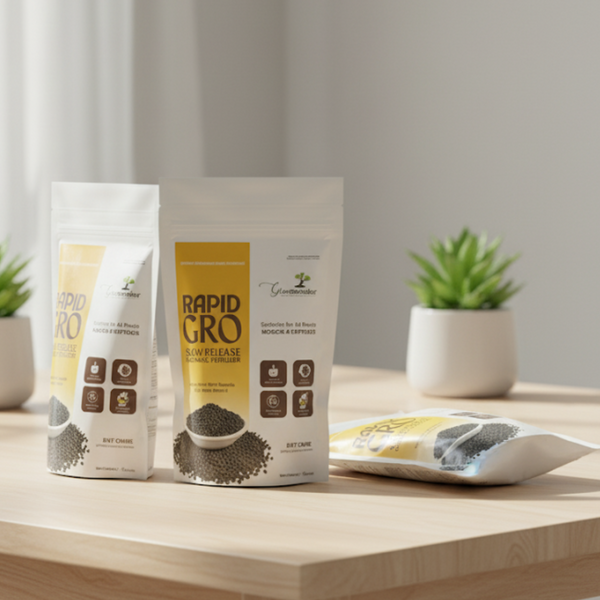 Green Paradise® Rapid Gro Slow Release Organic Fertilizer – 100% Organic Cow Dung Manure For Indoor & Outdoor Plants (500gm Pack)