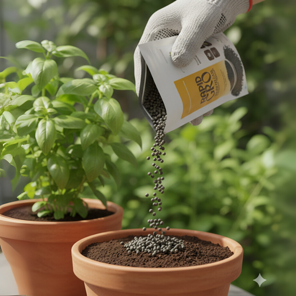 Green Paradise® Rapid Gro Slow Release Organic Fertilizer – 100% Organic Cow Dung Manure For Indoor & Outdoor Plants (500gm Pack)