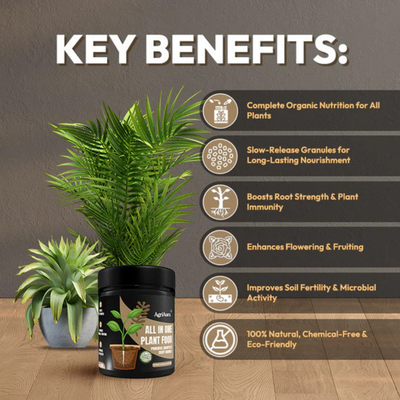 Green Paradise® All-In-One Plant Food Premium Granular Organic Fertilizer For All Plants