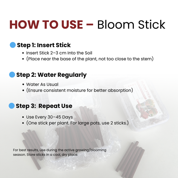 Green Paradise® Bloom Stick – Boost Flowering in All Plants | Pack of 50