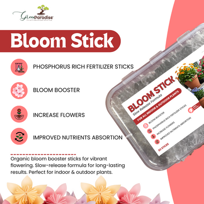 Green Paradise® Bloom Stick – Boost Flowering in All Plants | Pack of 50