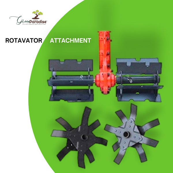 Green Paradise® 52cc Heavy Duty Petrol-Powered 2-Stroke Sidepack Brush Cutter & Grass Cutter Machine with Weeder Tiller Attachment Combo