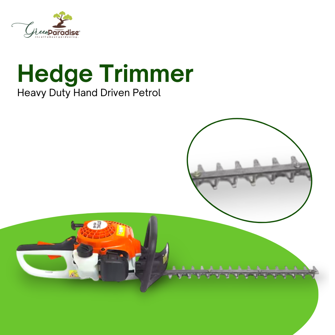 Green Paradise® Petrol Hedge Trimmer HS-45 | Powerful & Lightweight Hedge Cutter for Professional Landscaping