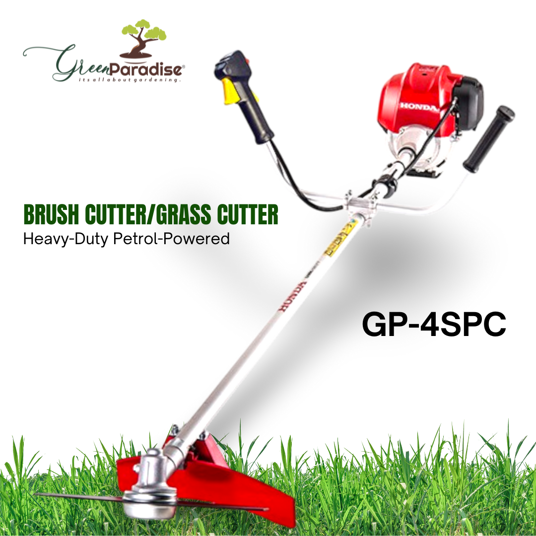 Green Paradise® GP-4SPC 4-Stroke Petrol-Powered Brush Cutter & Grass Trimmer with Adjustable Handle