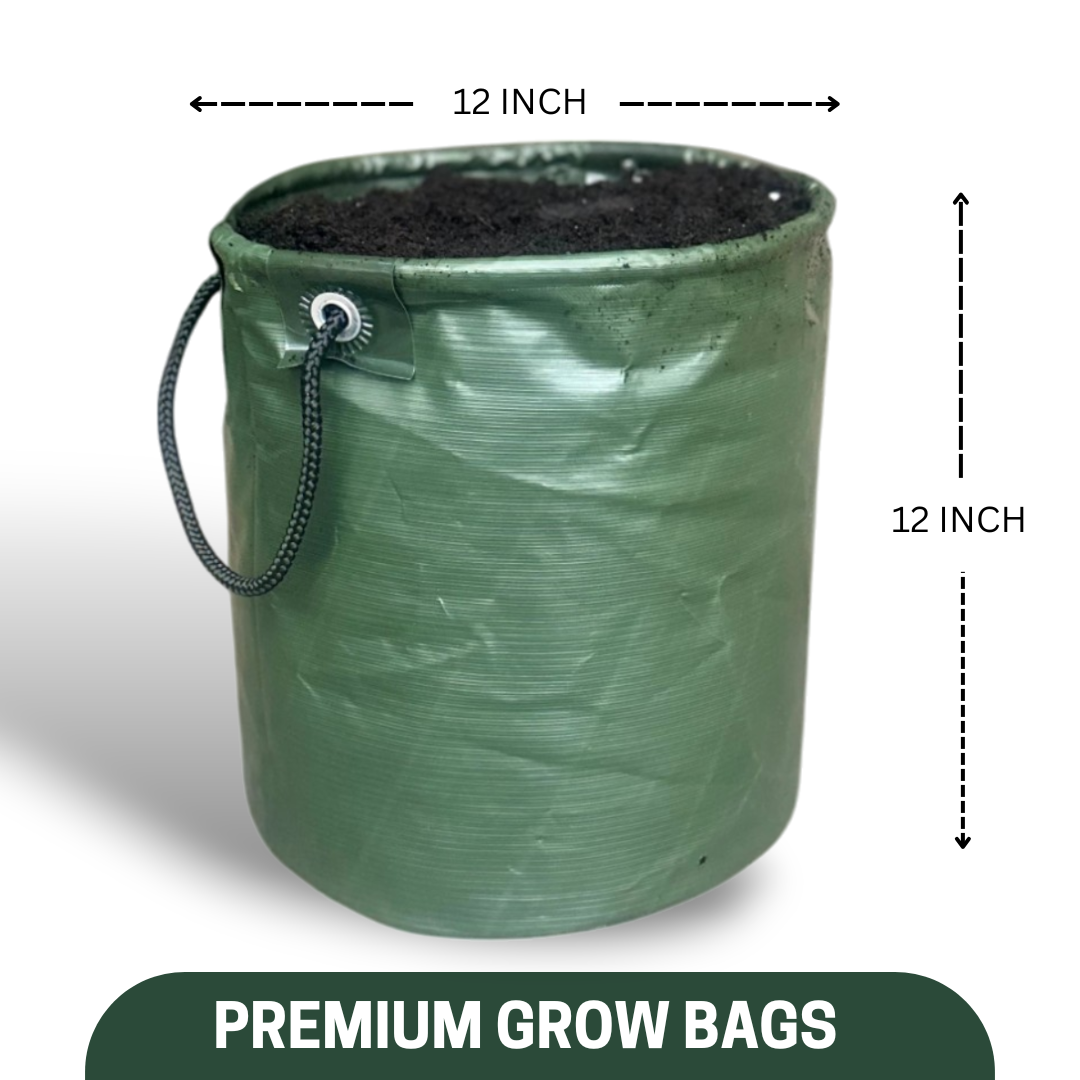 Green Paradise® Premium Quality Grow Bags Durable, Eco-Friendly Plant Containers with Handles for Vegetables, Herbs, and Flowers