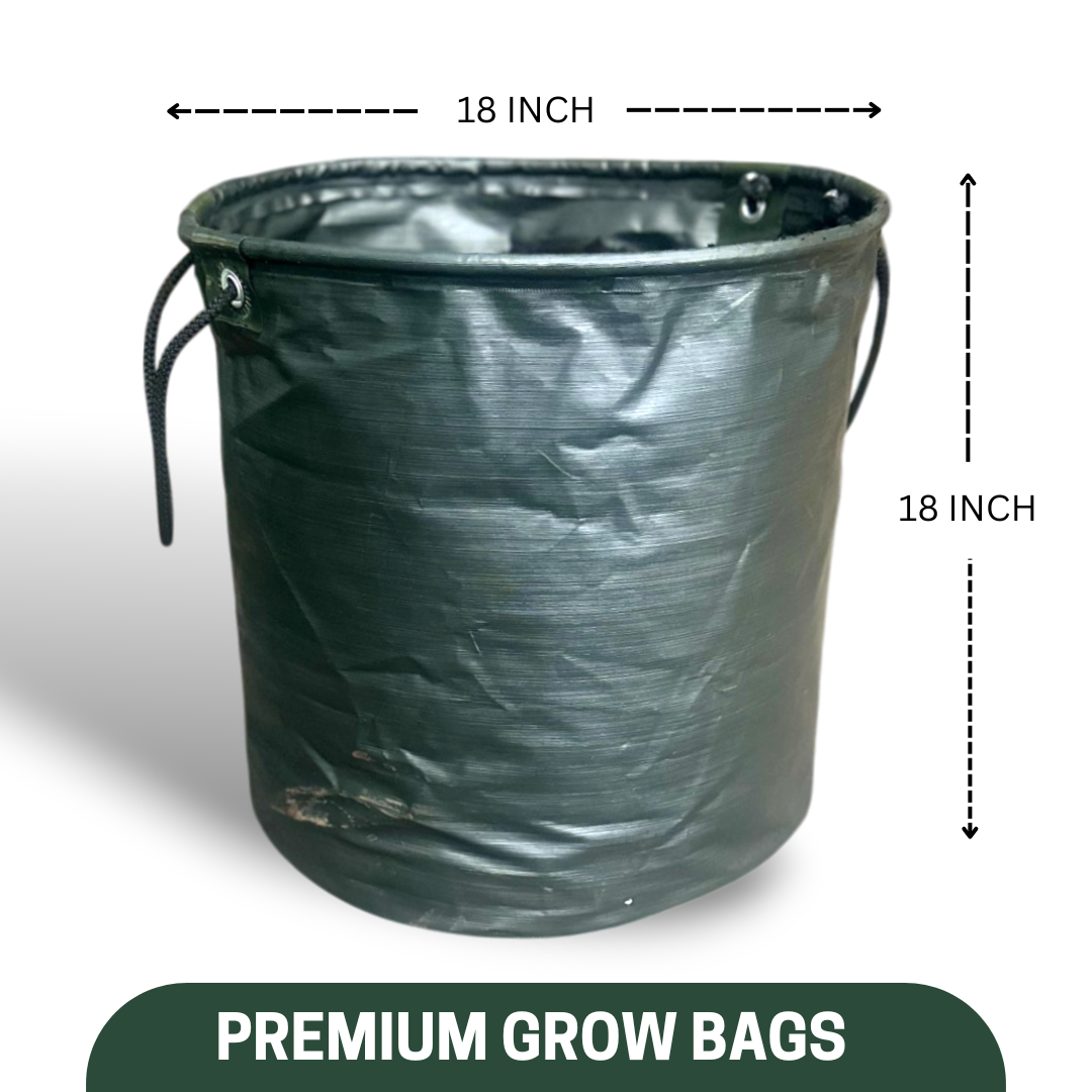 Green Paradise® Premium Quality Grow Bags Durable, Eco-Friendly Plant Containers with Handles for Vegetables, Herbs, and Flowers