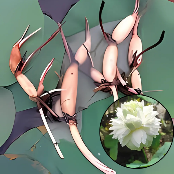 Green Paradise® White Lotus Tuber for Pond & Water Gardens – Healthy, Ready to Grow Aquatic Flower Plant Bulb