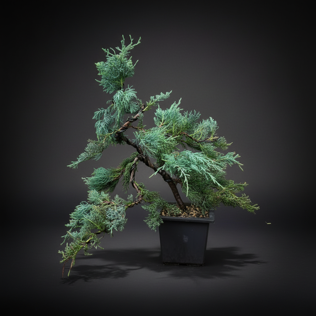 Mature Blue Juniper Bonsai Pre-Bonsai Tree | Blue Foliage | Easy-Growing Outdoor Bonsai