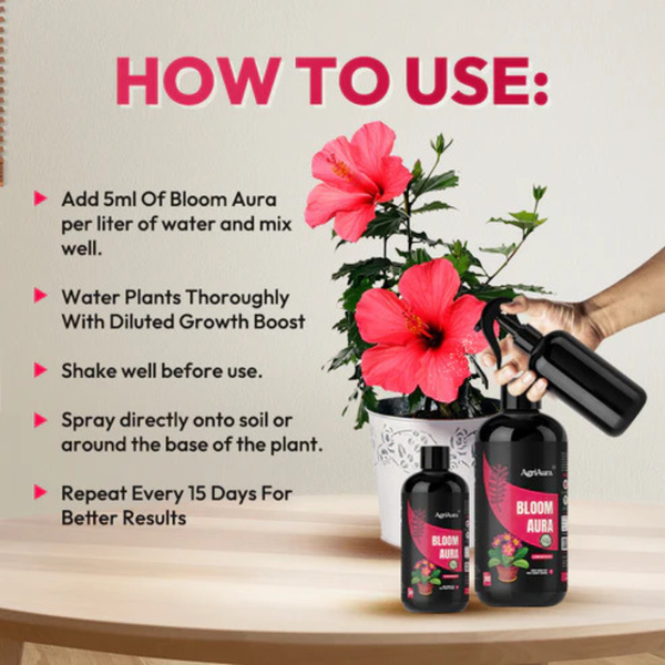 Green Paradise® Organic Flower Booster (Concentrate) All-Natural Flower Enhancer (200ml)