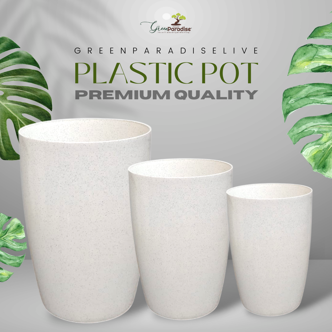 Green Paradise® Premium Plastic Pots Durable, Stylish & Lightweight Planters for Home & Garden